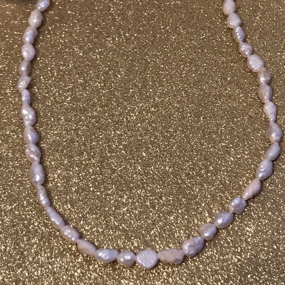 SOLDVintage Freshwater Pearl Strand w Hook Clasp - Picture 6 of 13